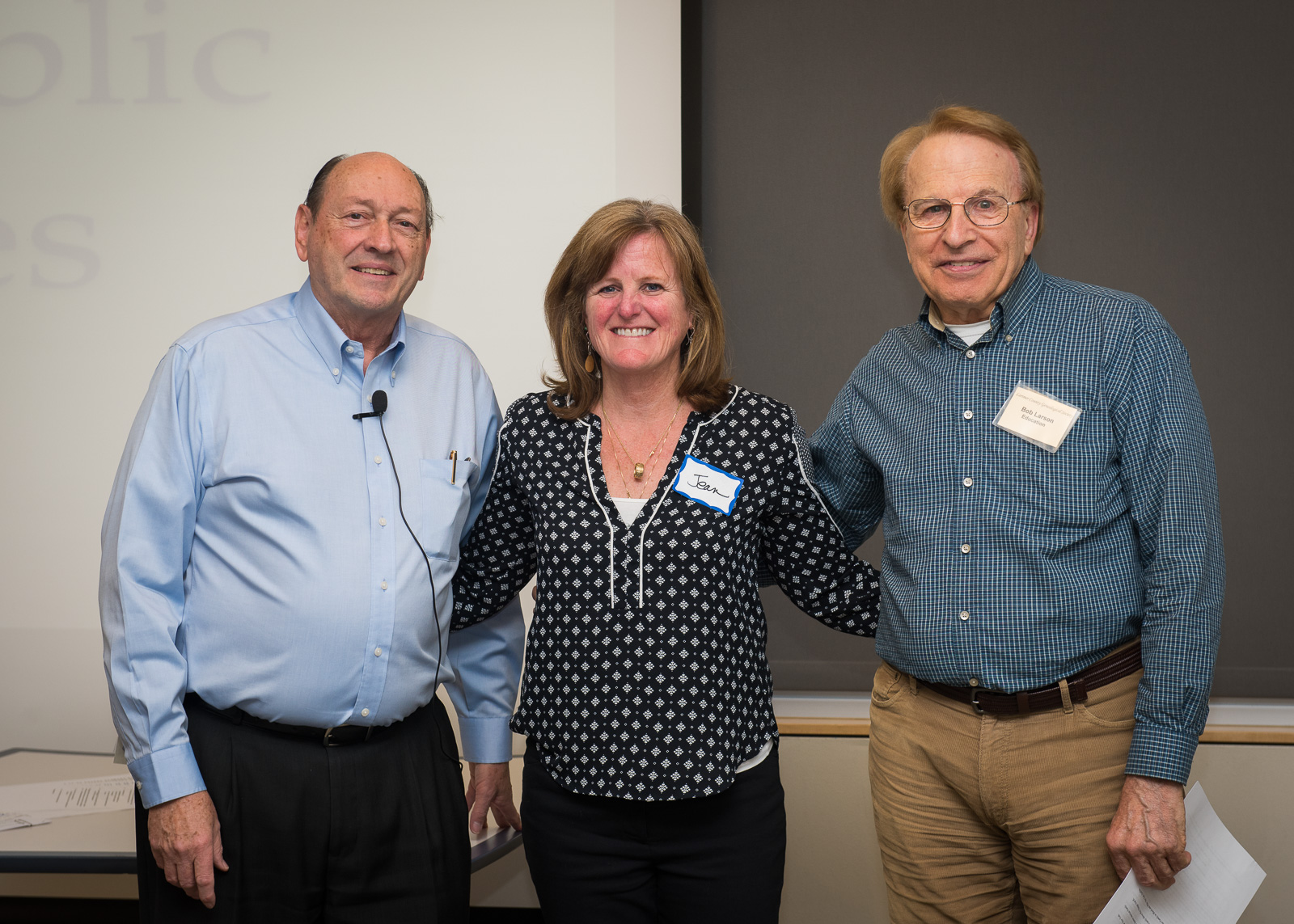 Gary Davis, Jean Jenes, daughter of Betty Summers, Bob Larson